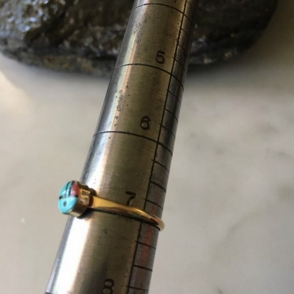 Native American 14kGold Received Ring - Picture 5 of 5